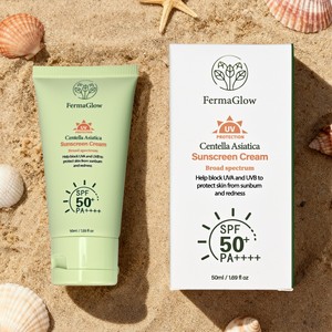 Protector <span class=keywords><strong>Solar</strong></span> de Amplio Espectro SPF 50+ PA++++ con Centella Asiática, para <span class=keywords><strong>Piel</strong></span> Sensible, Calmante, Protección UVA/UVB, para Rostro y Cuerpo, Marca Privada - Product Image 4