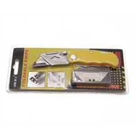 Couteau utilitaire pliable multifonctionnel de camping GK-H002 OEM, outil d'ouverture, lame en acier inoxydable 3Cr13 à changement rapide, alliage d'aluminium