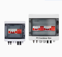 Boîtier de Combinaison Solaire Photovoltaïque 500V DC 32A 3 Entrées 3 Sorties, Boîtier de Jonction Étanche en ABS IP66, Boîtier de Distribution Photovoltaïque Extérieur 6 Voies