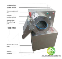 Multifunctionele industriële groentesnijder, uienhakker, fruitsnijder, motor aangedreven, efficiënt, 300-500kg/u groente