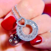 Heldere Kristallen Hart Glas Drijvende Charm Living Memory Medaillons Ketting Valentijnsdag Gift Vrouwen