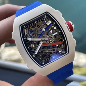 Montre mécanique automatique de luxe pour homme 67-02 en fibre de carbone ultra-fine, lumineuse, avec bracelet en nylon supplémentaire - Product Image 2