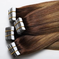 Extensiones de Cabello Humano al por Mayor con Cinta Adhesiva, Cutícula Alineada, Remy Indio Virgen, Trama de PU Sin Costuras, Grado 10A, Sin Caída, Sin Enredos, Para Salón