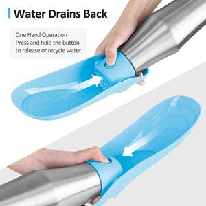 27 унций из нержавеющей стали Удобный дозатор воды для домашних животных герметичная портативная бутылка для воды для собак - Product Image 3