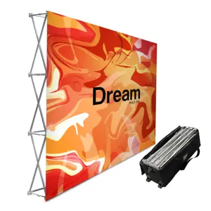 Tùy chỉnh bán buôn hiển thị triển lãm vải Backdrop Pop Up Booth Banner đứng hiển thị