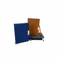 Journal en cuir de luxe avec fermoir en métal pour la lecture de notes Revue de projet Business Professional-Grade