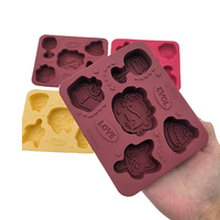 Bac à glaçons en silicone de qualité alimentaire en forme 3D, couleur et logo personnalisables, écologique, 100g, MOQ 50 pièces