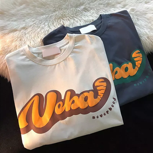 เสื้อยืดคอตตอน 100% ทอเนื้อหนา 240 แกรม พิมพ์ลายสกรีน สตรีทแวร์ ทรงโอเวอร์ไซส์ สำหรับผู้ชายและผู้หญิง  รับทำโลโก้ตามสั่ง - Product Image 2