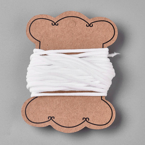 Pandahall 10m 3mm Blanco Heavy Stretch <span class=keywords><strong>Cord</strong></span> Bandas elásticas redondas para joyería Earloop String Jewelry Findings - Product Image 1