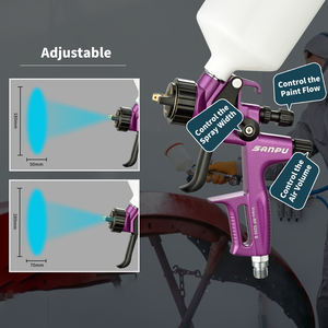 Profession elle 1,3mm Luft spritzpistole 600ml Schwerkraft zufuhr Edelstahl-Nadel düse 600ccm Tasse für das Sprühen von Auto lacken - Product Image 6