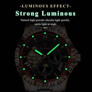 OEM người đàn ông của cơ khí đồng hồ sang trọng thời trang thanh lịch tự động dây đeo bằng thép không gỉ không thấm nước kinh doanh cơ khí Mens Đồng hồ - Product Image 3