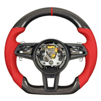Volant de course en fibre de carbone sur mesure compatible avec Porsche 911.2 Panamera Macan Cayenne Boxster 718 Cabriolet