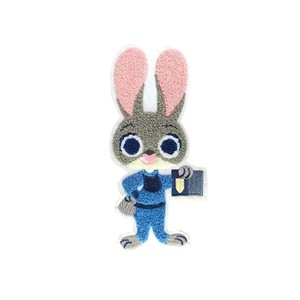 Toppe Ricamate in Ciniglia <span class=keywords><strong>Mr</strong></span>. Fox Pazzo, Simpatici Cartoni Animati per Bambini, Design Personalizzato Ecologico - Product Image 3