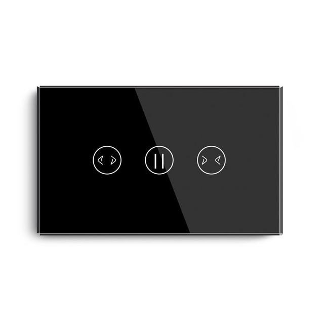 MVAVA S3NCU Wifi Remote Wall Touch Curtain Switch Crystal Glass Panel Alexa Smart Home Devices /Smart Life APP CE/RoHS
