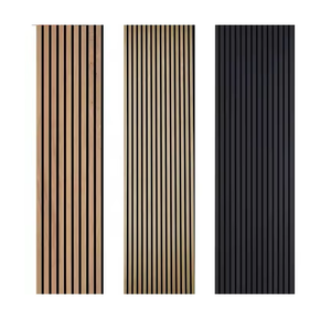 Panneaux acoustiques en <span class=keywords><strong>bois</strong></span> modernes personnalisés avec design 3D, placage en <span class=keywords><strong>bois</strong></span> MDF, <span class=keywords><strong>lattes</strong></span> pour mur - Product Image 1