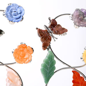 คริสตัลผสมวัสดุบำบัดธรรมชาติสำหรับเป็นของขวัญผู้หญิงรูปทรงกลมรูปผีเสื้อ - Product Image 3