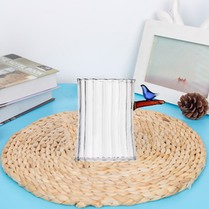 Оптовая продажа, изготовленная по индивидуальному заказу, Декоративная Прозрачная цилиндрическая стеклянная свеча с голубой птицей - Product Image 4