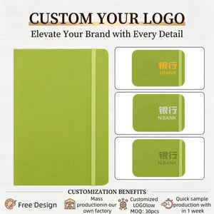 Ensemble cadeau carnet classique ligné et stylo avec logo personnalisé, 200 pages, A5, couverture en cuir PU imperméable, plusieurs couleurs, 5,5x8,3 pouces - Product Image 3