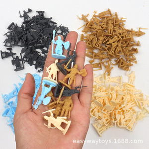 3 cm PE 200pcs 2 couleurs Miniature Army Military Toy Figures Wholesale Ancient Roman Soldier Action Figures Set for Play Kids 5 +. - Product Image 3