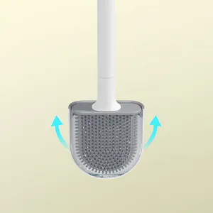 Sanga новый дизайн дешевый мини пластиковый черный силиконовый гибкий унитаз щетка для чистки и держатель для ванной комнаты