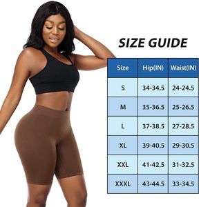 Short taille haute Slip Shorts lisse Boyshort anti-frottements Shorts confortables d'entraînement Yoga Biker Shorts pour <span class=keywords><strong>sous</strong></span> les robes - Product Image 6