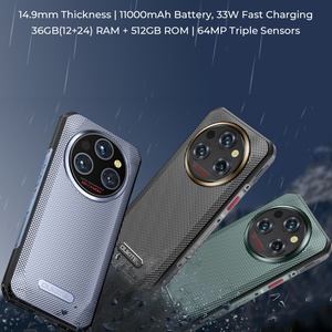 สมาร์ทโฟน Oukitel WP35 Pro รุ่นทนทาน แบตเตอรี่ 11000mAh กล้องหลัก 64MP รองรับ 5G ชิปประมวลผล Dimensity 6300 หน่วยความจำ 12+512GB ระบบปฏิบัติการ Android 14 โทรศัพท์พร้อมระบบมองเห็นในเวลากลางคืน - Product Image 4