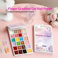 Palette de gel de peinture crème solide 24 couleurs, gel UV LED à haute pigmentation, longue tenue, pour salon et manucure DIY