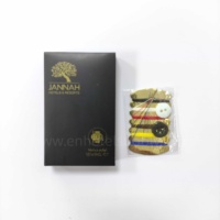 Kit d'articles de toilette jetables pour hôtel – Peigne, bonnet de douche, kit dentaire – Matériau écologique en paille de blé, série couleur foncée, luxe 5 étoiles