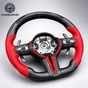 Volant de voiture personnalisé en fibre de carbone avec LED pour BMW F01 F10 F11 F15 F20 F22 F30 F32 F33 F34 F31 F36 F80 F82 F90 E70 E80 M235 M3 - Product Image 4
