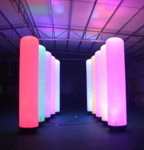 3m đầy màu sắc LED ống ánh sáng cột cho hộp đêm quảng cáo tổ chức sự kiện trang trí nội thất chiếu sáng bóng <span class=keywords><strong>Inflatable</strong></span> trụ cột cho Đảng - Product Image 4