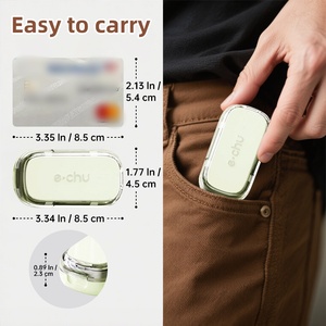 Nouveau Coupe-pilules Réglable en Quarts avec Boîte de Rangement Portable, Organisateur Anti-poussière pour Comprimés et Médicaments, Broyeur - Product Image 3