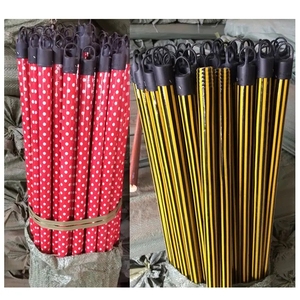 Manche de balai <span class=keywords><strong>professionnel</strong></span> en bois, lisse et poli, durable, pour balai et brosse, outil de nettoyage des sols intérieurs domestiques - Product Image 4