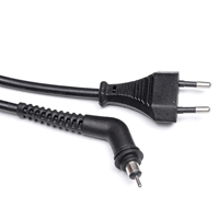 Câble d'alimentation EU à 2 conducteurs en PVC, cordon standard européen à 2 broches avec embout rotatif pour fer à friser et lisseur