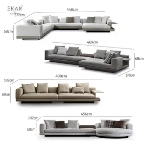 Gỗ rắn nhập khẩu thông Modular sofa-phòng khách sofa-Sofa góc