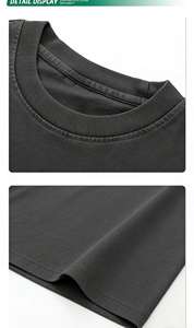 T-shirt vintage lavata con girocollo in cotone 100%, 250g, con <span class=keywords><strong>grafica</strong></span> tipografica, vestibilità oversize e ampia per uno stile streetwear. - Product Image 4