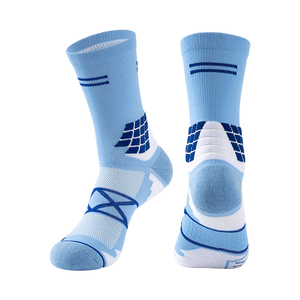 Chaussettes de sport en tricot respirant, chaussettes de basket-ball personnalisées pour hommes, chaussettes de basket-ball à haute élasticité, chaussettes de sport rembourrées - Product Image 3