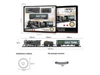 Enfants Puzzle Éducation Drôle Jouer Jeu Compétitif Cadeau Jouets B/O Électrique Rail Voiture Train Jouets Avec Sons Lumière Pour Les Enfants