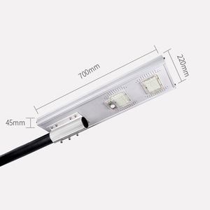 BLUESWIFT Venta caliente Ip65 impermeable al aire libre de aluminio de 40W <span class=keywords><strong>60W</strong></span> 100W Sensor de movimiento <span class=keywords><strong>Solar</strong></span> Led <span class=keywords><strong>farola</strong></span> - Product Image 2