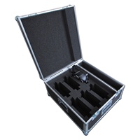 Activités de Performance, éclairage en contreplaqué ATA, chauffant SlimPar Quad 12 IRC 6 Way LED Par Can Flight Case