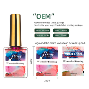 JTING <span class=keywords><strong>Gel</strong></span> de Pintura para Uñas 15ml, Tinta Líquida Efecto Mármol y Floración Acuática, Esmalte de Uñas UV, Paquete Personalizado OEM con Etiqueta Privada - Product Image 3