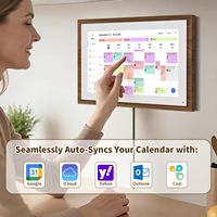 Calendrier numérique 10,1 pouces avec écran tactile - Affichage interactif Full HD, planificateur familial mural et de bureau.