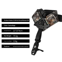 Accessoires de tir pour arc composé : Sangle de poignet en aluminium haute précision à réglage progressif S3, directement de l'usine