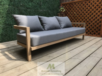 Table basse de luxe en teck pour jardin, patio, balcon, canapés sectionnels gris, grands meubles de jardin, personnalisables sur Alibaba