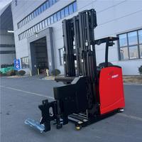 Chariot élévateur électrique VNA 1,5 tonne à passage très étroit, transpalette tri-directionnel avec certification CE pour entrepôt, directement de l'usine