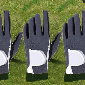 High Quality Breathable Right Hand <b>Men's</b> White Goatskin <b>Leather</b> Golf <b>Gloves</b> Size <b>S</b> Pull on Customizable Logo for Sports - Product Image 2
