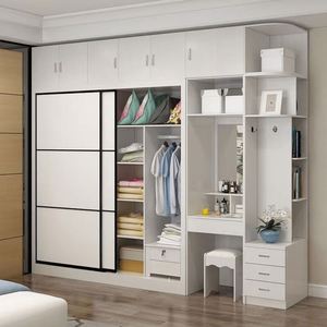 Armoire de rangement pour vêtements en bois sur mesure, design moderne en contreplaqué haut de gamme - Product Image 4