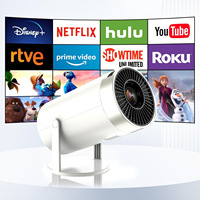 Projecteur Home Cinéma Portable Android 1080P 200 ANSI Lumen, Meilleure Vente, Configuration Haut de Gamme, WiFi 5G, Projection Mobile, Réglable en 3D
