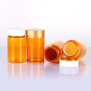 Flacon à pilules transparent en PET de 60 ml, 90 ml, 100 ml, 130 ml, 150 ml, récipient pour médicaments et vitamines, résistant aux enfants, avec bouchon doré ou argenté, prix d'usine - Product Image 5