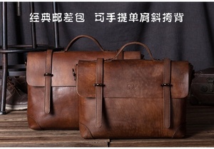 Custom Men Gender Handbags Genuine <strong>Leather</strong> <strong>Briefcases</strong> - Product Image 3