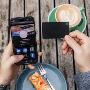 Matte Đen NFC thẻ ntag213 13.56MHz VIP thành viên kinh doanh cá nhân logo bền thông minh không gỉ thẻ kinh doanh với mã QR - Product Image 3